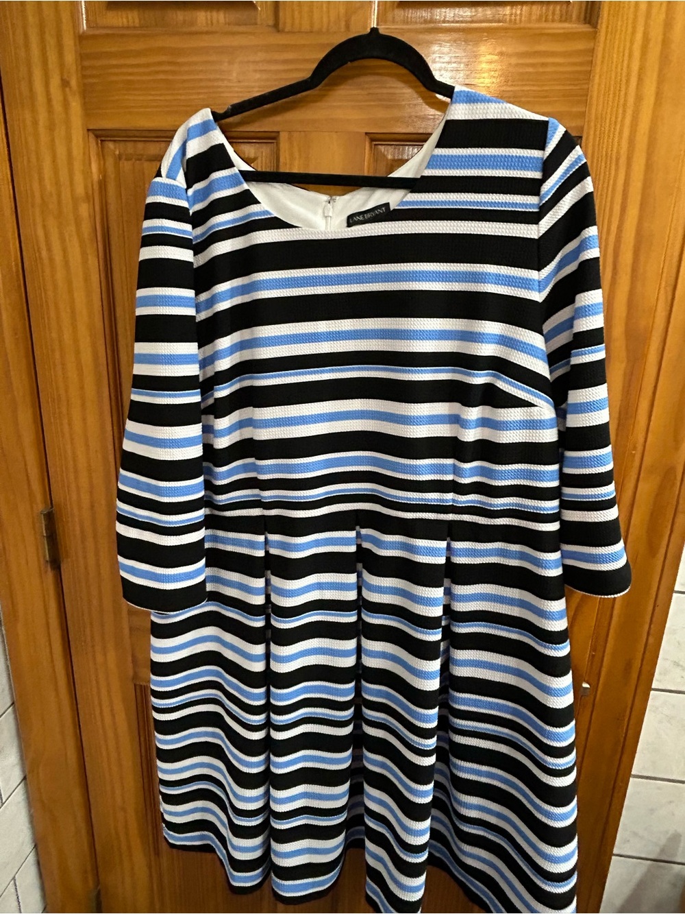 Lane Bryant Black & White Trim Dress